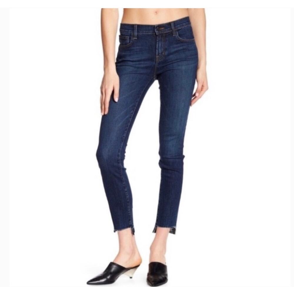 J Brand Skinny Raw Step Hem Mid Rise Ankle Jeans Size 29 - Picture 11 of 11